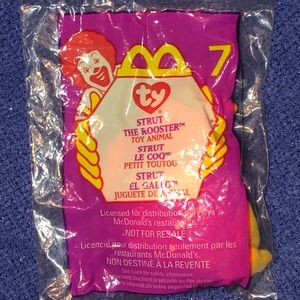 🐓TY 1999 McDonald’s Teenie Beanie Baby Strut #7